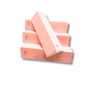 Mia Beauty patented Delta Nail Files Isosceles in pink color 4 pieces