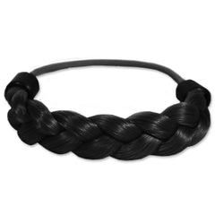 Mia® Braided Tonytail® ponytail wrap made of synthetic wig hair - patented - black - invented by #MiaKaminski CEO of Mia® Beauty