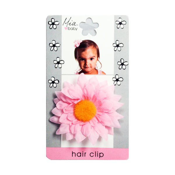 Daisy Flower Hair Clip - Light Pink