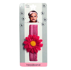 Mia Baby® Daisy Headband  - hot pink - designed by #MiaKaminski of Mia Beauty