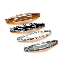 Mia® Snip Snaps® hair barrettes with Snake Print 