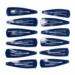 Mia® Spirit Snip Snaps® Glossy Metal - Navy blue - 12 pieces out of pouch - designed by #MiaKaminski of Mia Beauty