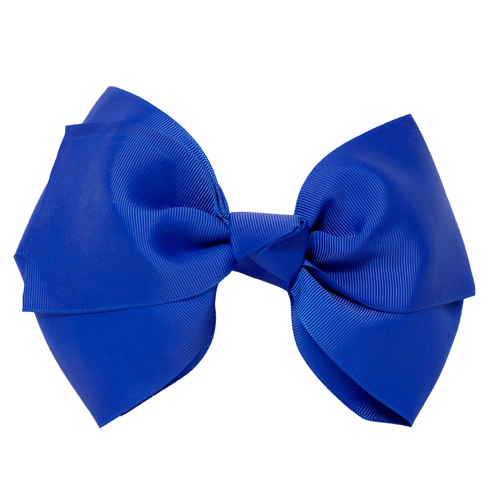 Mia Spirit Extra Large Grosgrain Bow Barrette - royal blue color - designed by #MiaKaminski of Mia Beauty