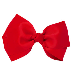 Mia Spirit Extra Large Grosgrain Bow Barrette - red color - designed by #MiaKaminski of Mia Beauty