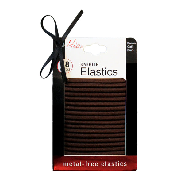 Smooth Metal-Free Elastics - Brown 18pcs