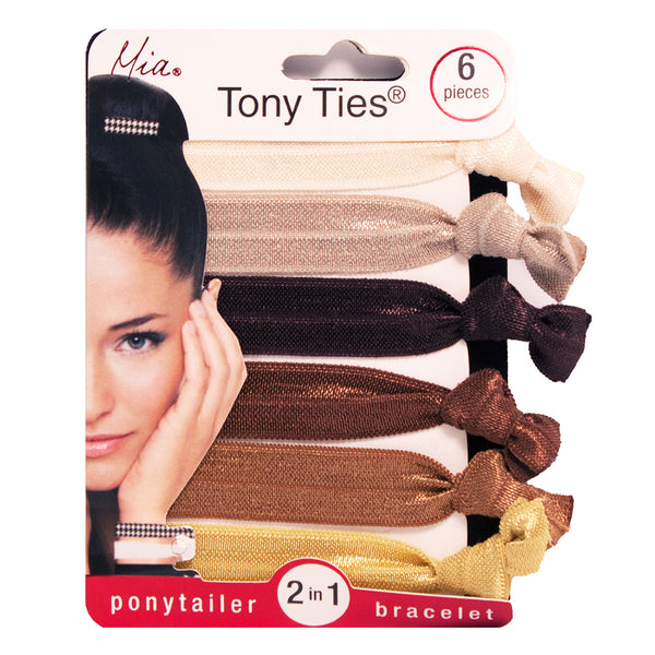 Tony Ties® Solids - Cream, Champagne, Brown, Gold