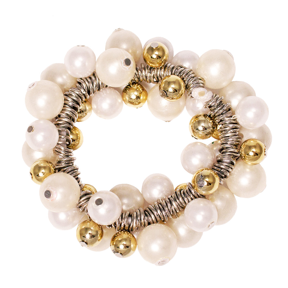 Mia® Beaded Ponytail wrap + bracelet by Mia Kaminski of Mia Beauty #MiaKaminski #Mia #MiaBeauty #beauty #hair #HairAccessories #lovethis #love #life #woman #ponytails #hairties #hairrubberbands #haircoils #ponytailcuff