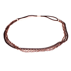 Mia® Triple Chain Headband Necklace – Bronze Color – designed by #MiaKaminski of #MiaBeauty #Mia #Beauty #HairAccessories #headbands #chainheadbands #lovethis #bohemian #hippie