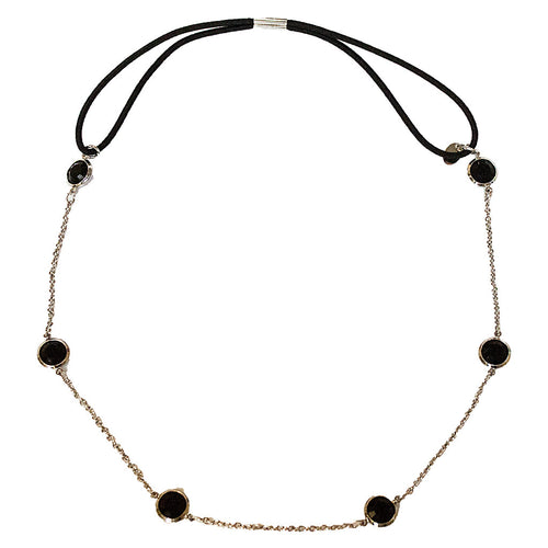 Metal Chain Headwraps - Black Stones - MIA® Beauty