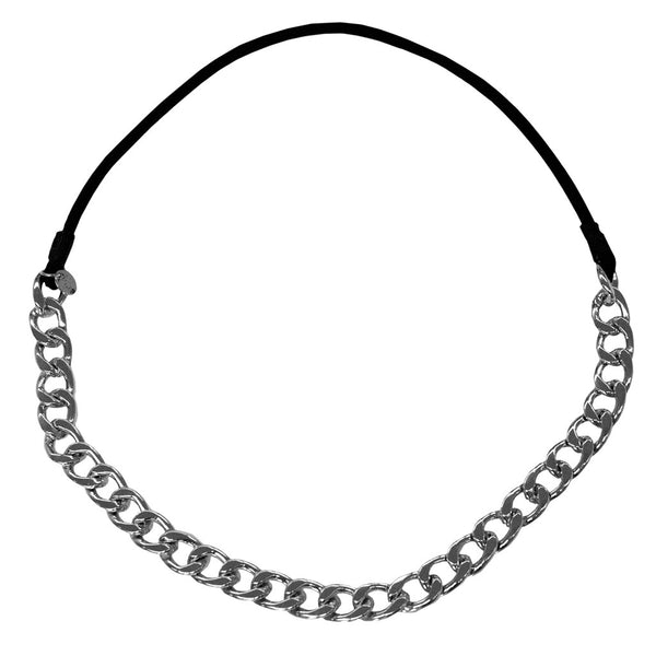 Metal Chain Headband - Silver