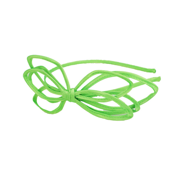Bend-a-Roo™ Bow Headband- Neon Green