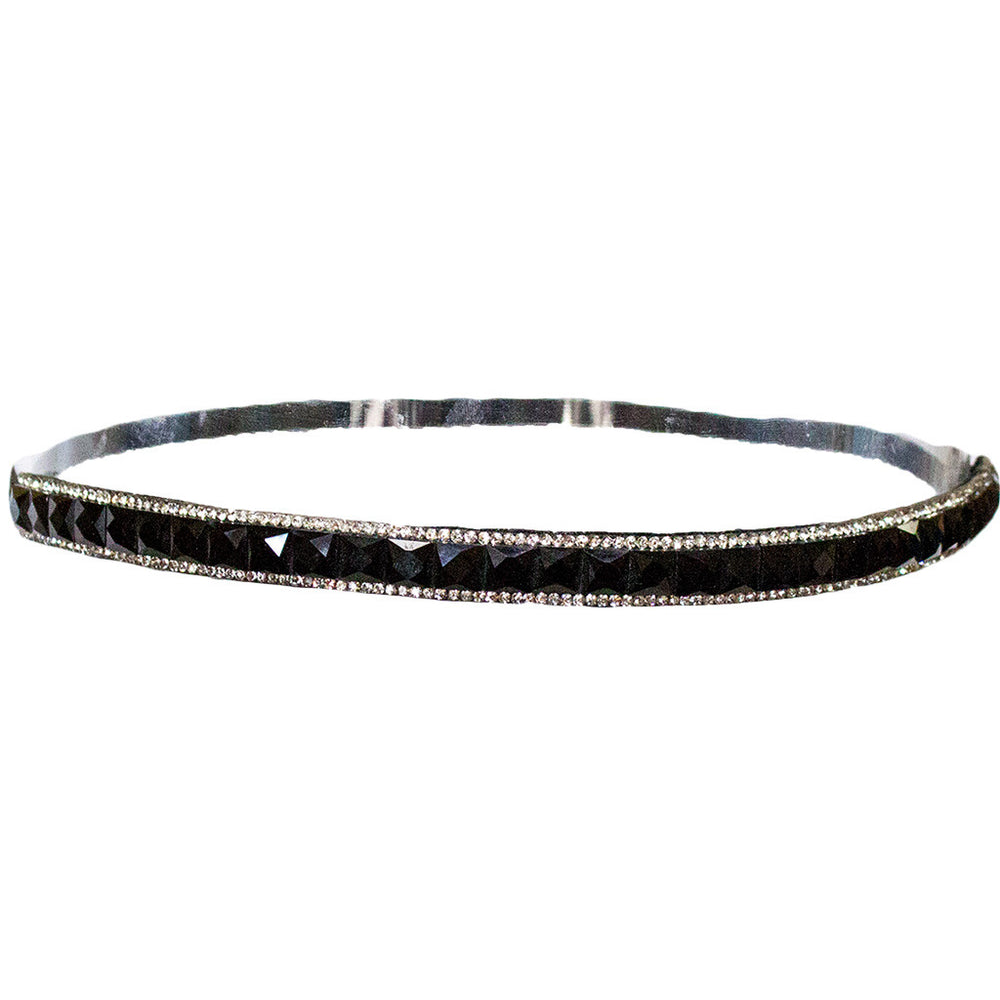 Mia® Embellished Headband - Black Square Rhinestones - designed by #MiaKaminski of #MiaBeauty #Beauty #headbands #prettyheadbands #bohemianstyle