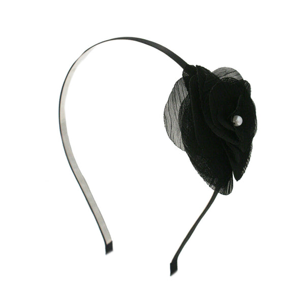 Flower Headband - Black