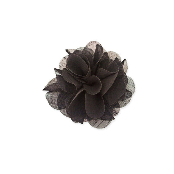 Flower Clip + Pin - Black
