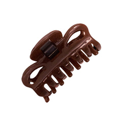 Mia® Snap Clamp™ - metal-free super strong jaw clamp - brown - designed by #MiaKaminski of #MiaBeauty #JawClamp