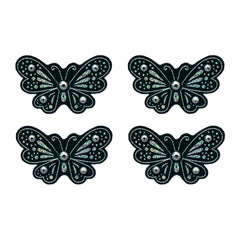 Mia® Hair Stickers® - mini Black Butterflies - black color - invented by #MiaKaminski of Mia Beauty