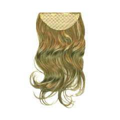 Mia® Clip-n-Hair® - Blonde  color - back side shown with weft clips - by #MiaBeauty designed by #MiaKaminski #beauty #hair #Mia