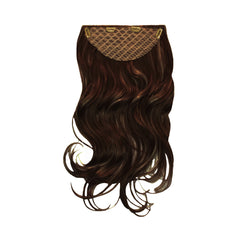 Mia® Clip-n-Hair® - Dark Brown - Mia Beauty - back side with clips shown here - #MiaKaminski #MiaBeauty