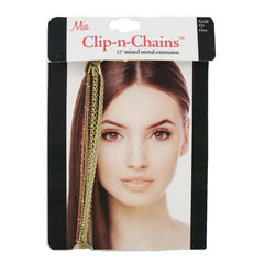 Mia® Clip-n-Chains on a clip hair jewelry gold in packaging by #MiaKaminski