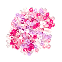 Mia® Girl Hair Beads - 200 beads shown - assorted pink colors - designed by #MiaKaminski of Mia Beauty