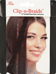 Mia® Clip-n-Braid - black - 1 piece in packaging- designed by #MiaKaminski of #MiaBeauty #HairExtensions #Braids