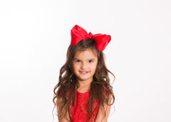 Mia® Spirit Grosgrain Ribbon Bow Barrette - large size - red color - #EllaOnBeauty- designed by #MiaKaminski of Mia Beauty