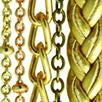 Mia® Clip-n-Chain hair accessory clip - gold color - close up shot of chains - invented by #MiaKaminski of Mia Beauty