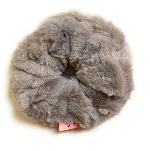 Furry Scrunchie - gray