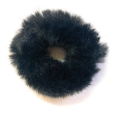 Mia Beauty Mini Furry Scrunchies in black color