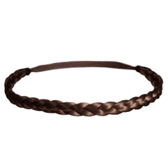 Mia® Thick Braidie® - synthetic wig hair braided headband - light brown color - patented by #MiaKaminski of #MiaBeauty #Mia #Beauty #HairAccessories #Headbands #Braids #SyntheticWigHair #SyntheticHairHeadbands