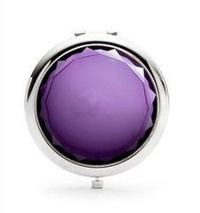 Mia® Jeweled Compact Mirror - purple color rhinestone - invented by #MiaKaminski #MiaBeauty #Mia #beauty #Mirrors #CompactMirror #TravelMirror #purseMirror #Pretty #love #mothersday #lovethis #love #life #woman