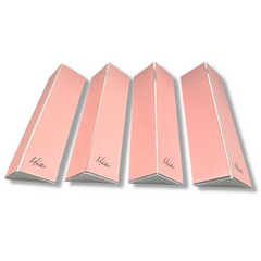 Mia Beauty patented Delta Nail Files Isosceles in pink color 4 pieces