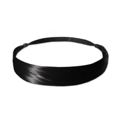 Mia® Tonyband® Headband, Straight Synthetic Wig Hair  - Black Color - designed by #MiaKaminski of #MiaBeauty #Mia #Beauty #HairAccessories #Headbands #SyntheticWigHair #SyntheticHairHeadbands