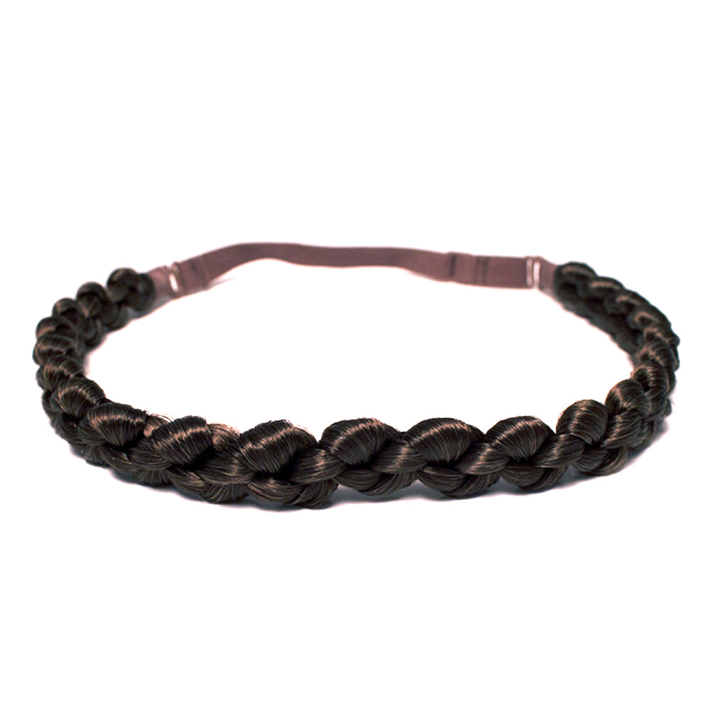 Mia® Loose Waffle Braidie - braided headband synthetic wig hair - medium brown color - #MiaKaminski #Mia #MiaBeauty #Beauty #Hair #HairAccessories #headbands #braids #lovethis #love #life #woman