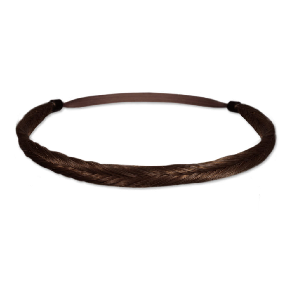Mia® Fishtail Braidie® - Medium Brown color - designed by #MiaKaminski of #MiaBeauty #Mia #Beauty #HairAccessories #Headbands #Braids #SyntheticWigHair