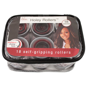 Mia® Holey Rollers™ 18 Piece Set - in zippered storage case - by #MiaKaminski #Mia #MiaBeauty #beauty #hair #hairstylingtools #rollers #curlers #lovethis #love #life #woman #selfgriprollers