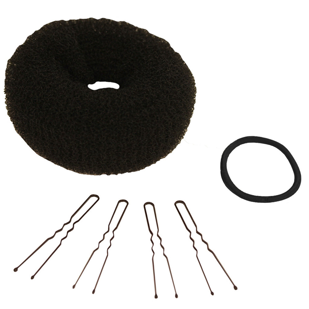 Mia® Bun Ease® - Black color - shown out of packaging - #MiaBeauty #MiaKaminski #Mia #Beauty #bunmaker #bunstylingtool #hotbuns