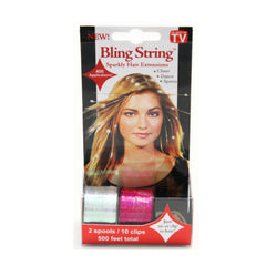 Bling String® - Hologram Silver + Pink