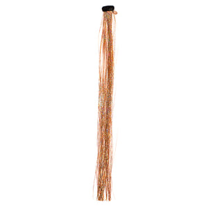 Mia® Clip-n-Bling® sparkly tinsel on a weft clip - hair accessory - gold color - Invented by #MiaKaminski of #MiaBeauty