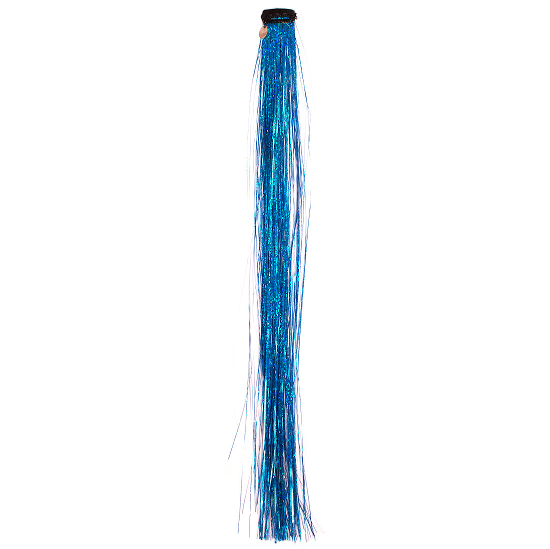 Mia® Clip-n-Bling® sparkly tinsel on a weft clip - hair accessory - blue color - Invented by #MiaKaminski of #MiaBeauty