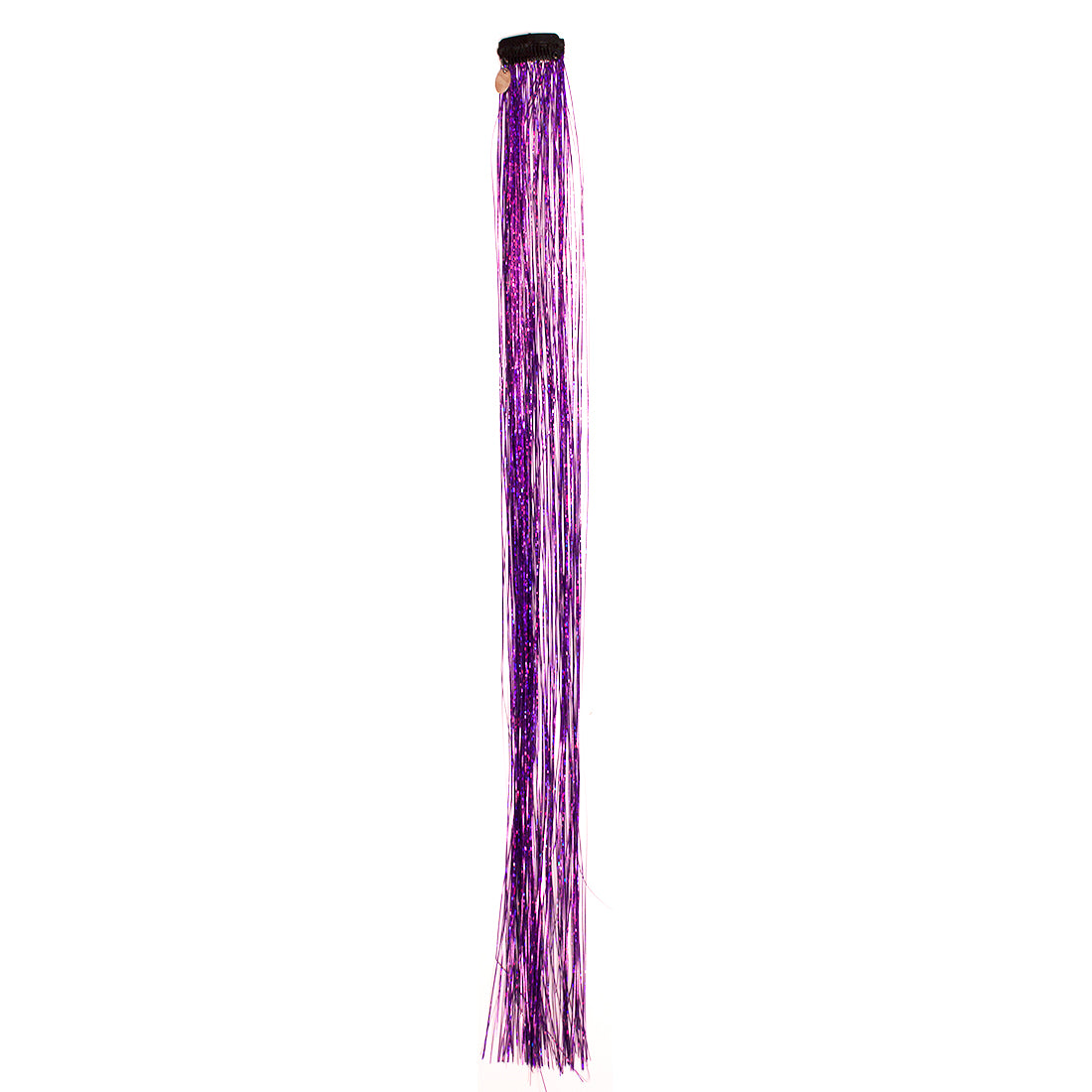 Mia® Clip-n-Bling® sparkly tinsel on a weft clip - hair accessory - purple color - Invented by #MiaKaminski of #MiaBeauty