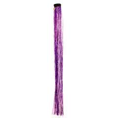 Mia® Clip-n-Bling® sparkly tinsel on a weft clip - hair accessory - purple color - Invented by #MiaKaminski of #MiaBeauty