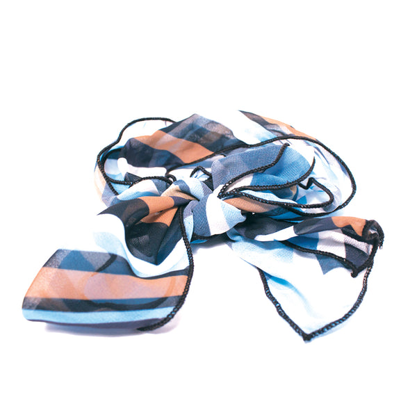 Scarf Switch-A-Roo Headband - Blue Stripes