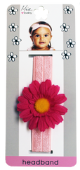 Daisy Headband - Light Pink + Light Pink