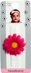 Daisy Headband - Light Pink + Light Pink