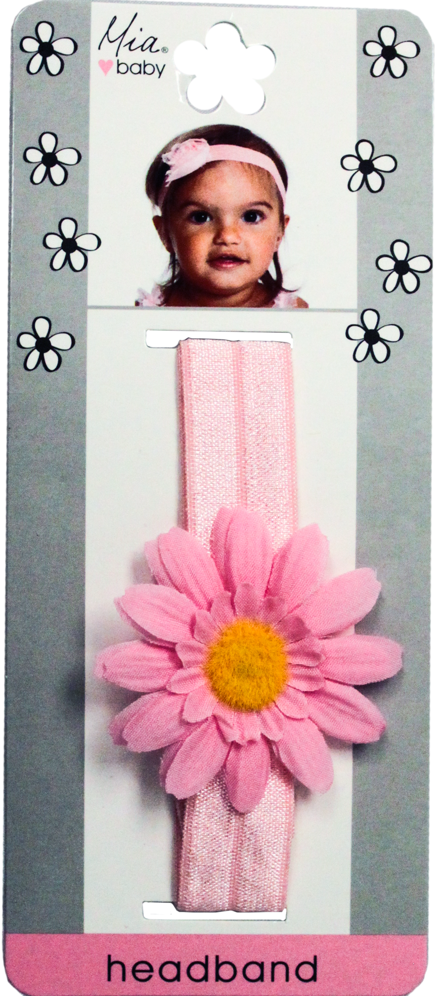 Daisy Headband - Light Pink + Light Pink