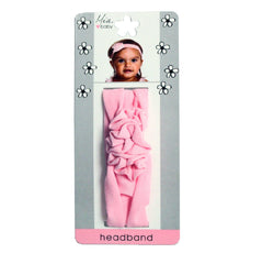 Mia® Baby Jersey Headband - light pink flowers - shown on packaging - invented by #MiaKaminski #MiaBeauty #Mia #Beauty #Baby #hair #hairaccessories #hairclips #hairbarrettes #love #life #girl #woman
