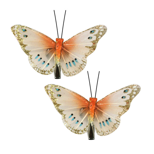 Butterfly Clips - Yellow Butterflies