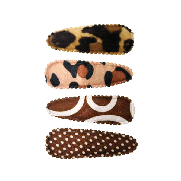 Snip Snaps® Fabric - Brown + Leopard Prints