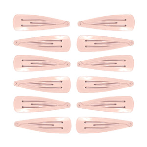 Mia® Spirit Line Snip Snaps® high gloss paint - white color - 12 pieces shown out of the packaging - designed by #MiaKaminski of #MiaBeauty #beauty #hair #hairclips #hairaccessories #barrettes
